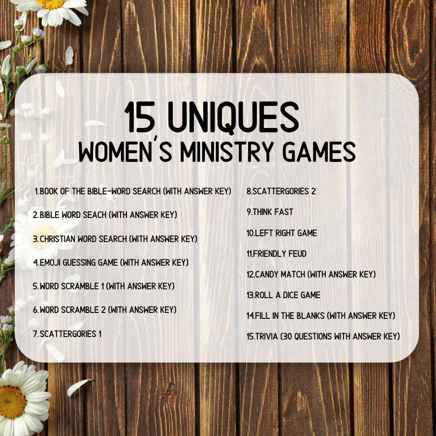 women ministry games