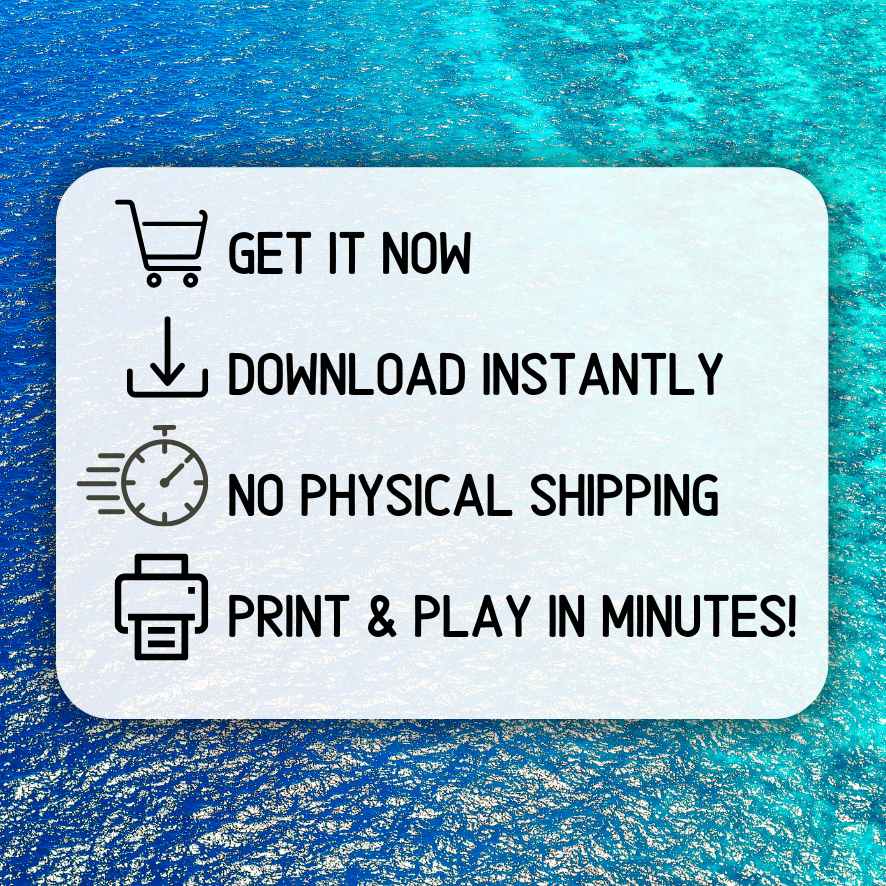 beach bingo game printable