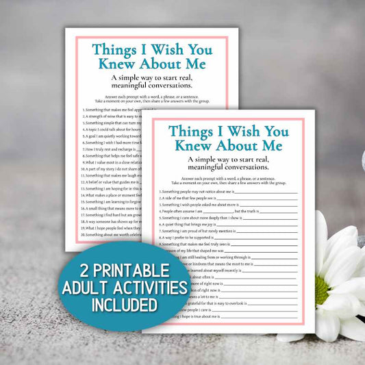 adult therapy worksheet