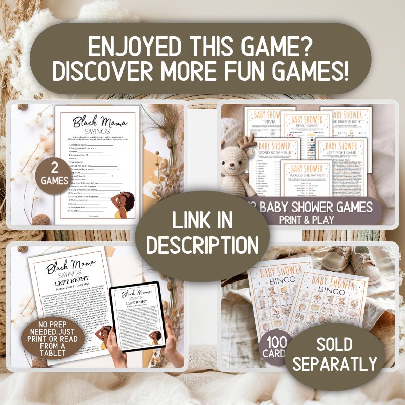 BABY SHOWER GAMES