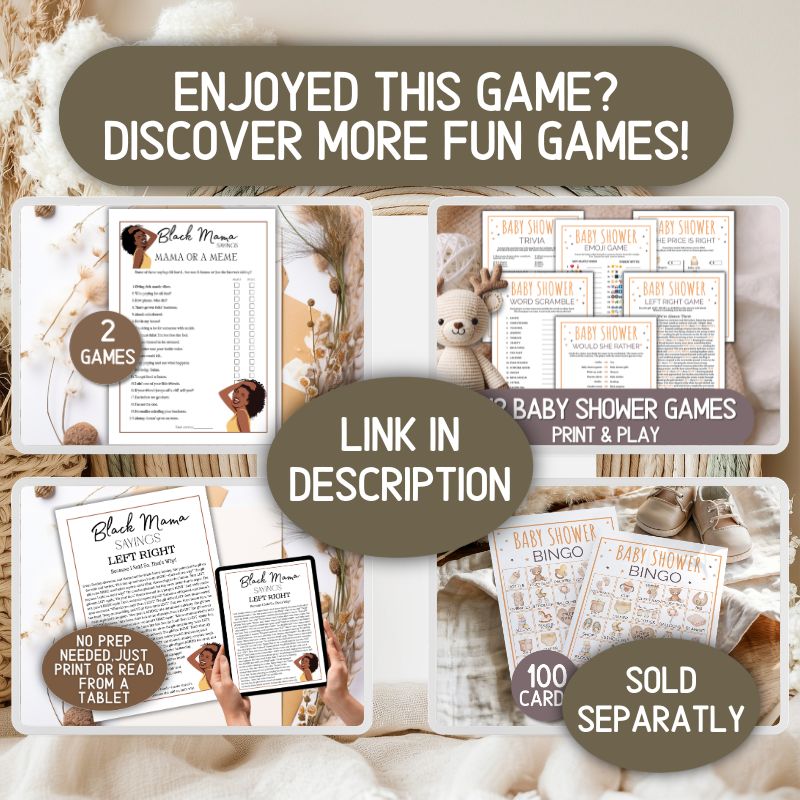 BABY SHOWER GAMES