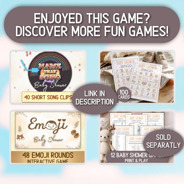 BABY SHOWER ESCAPE ROOM GENDER NEUTRAL - PRINT AND PLAY