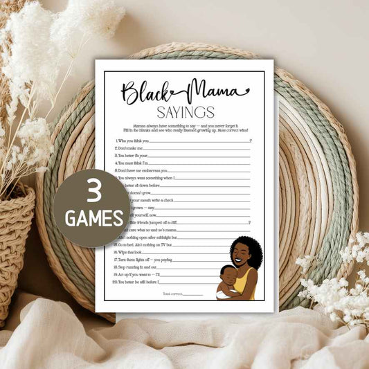 black mama sayings baby shower