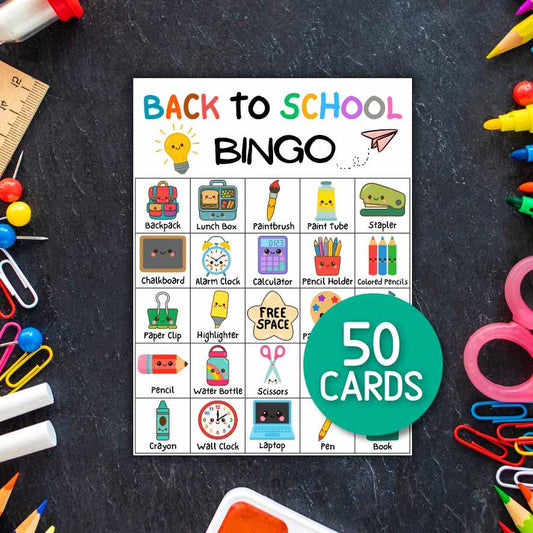 back to school bingo printable