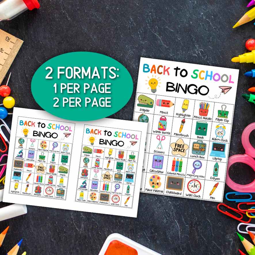 school bingo game
