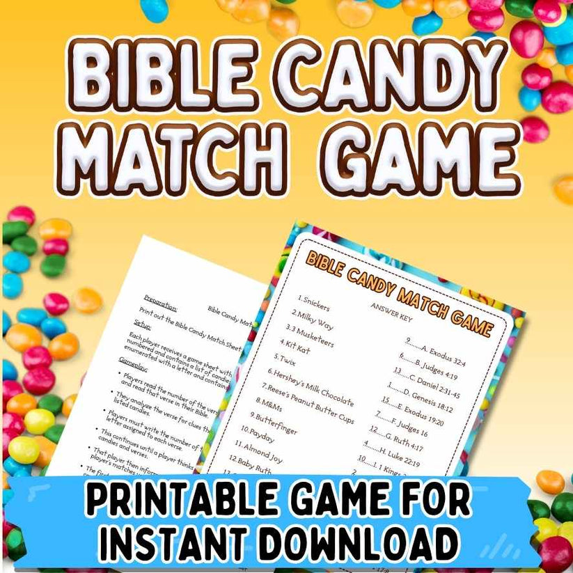 BIBLE CANDY MATCH PRINTABLE GAMES The Game Room