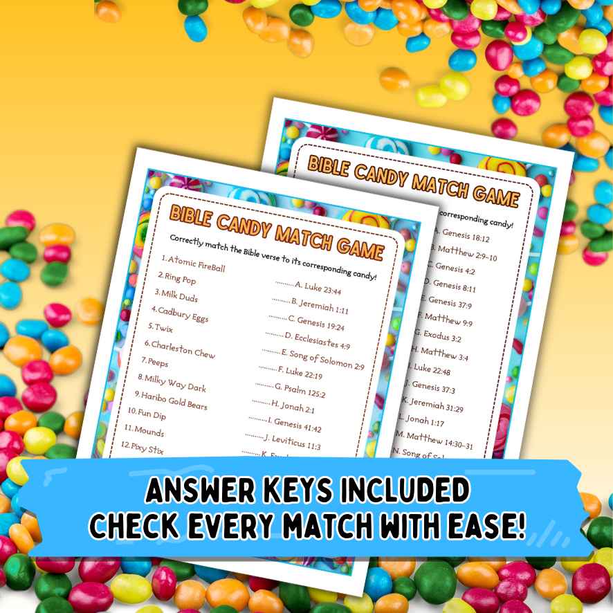 bible candy match game with answers 