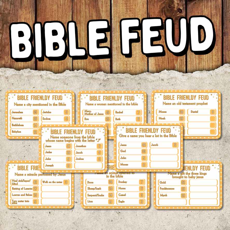 bible-feud-game-printable-game-the-game-room for Bible Couples Quiz Free Printable BIBLE FEUD GAME PRINTABLE GAME – The Game Room for Bible Couples Quiz Free Printable