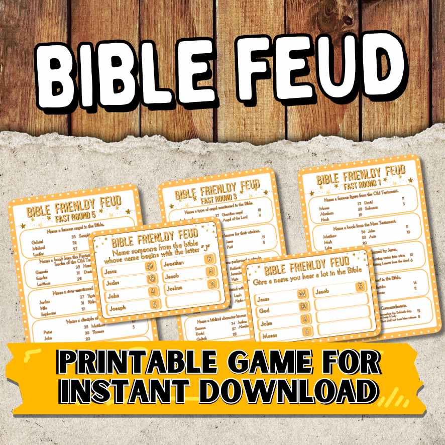 BIBLE FEUD GAME PRINTABLE GAME – The Game Room bible-feud-game-printable-game-the-game-room