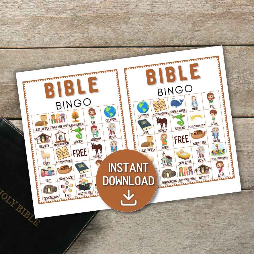 christian bingo 50 cards
