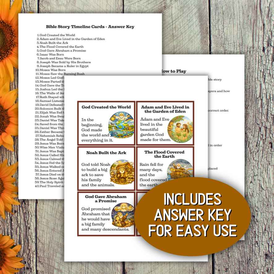 bible sequence game sunday school

