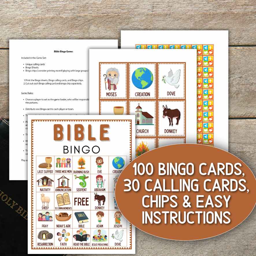 bible bingo  printable