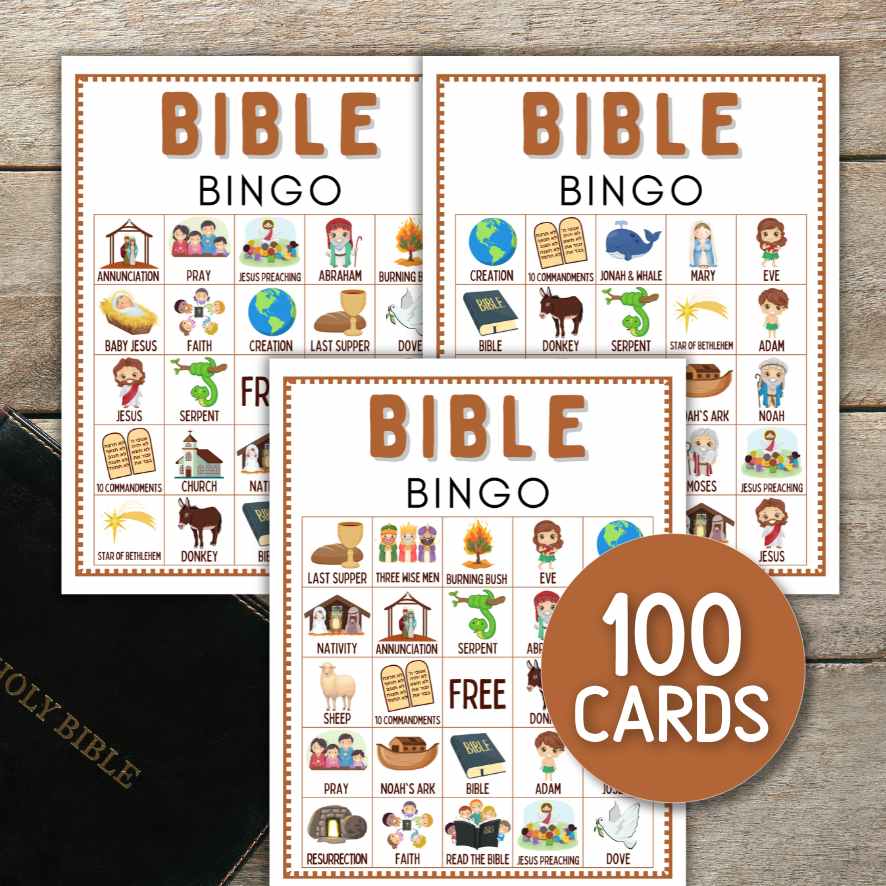 bible bingo cards printable