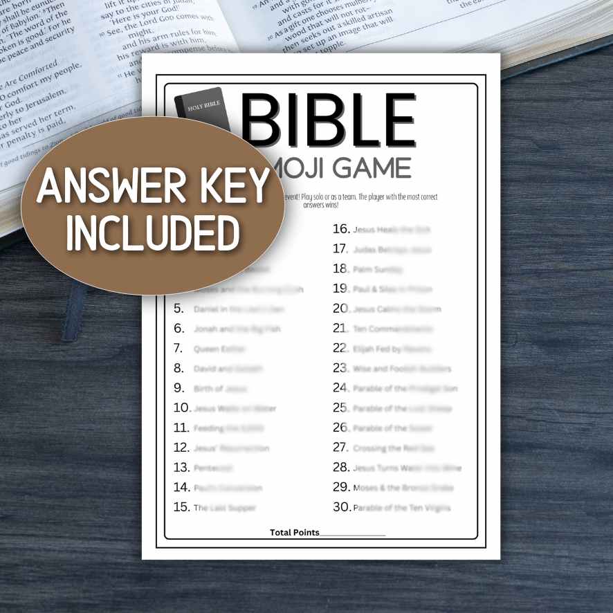 bible emoji game with answers