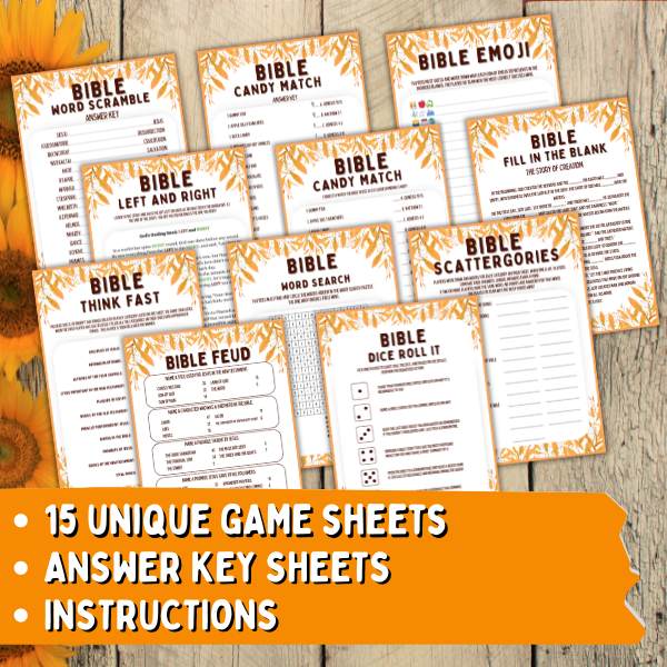 Scripture Game Bible Games for ALL AGES – The Game Room