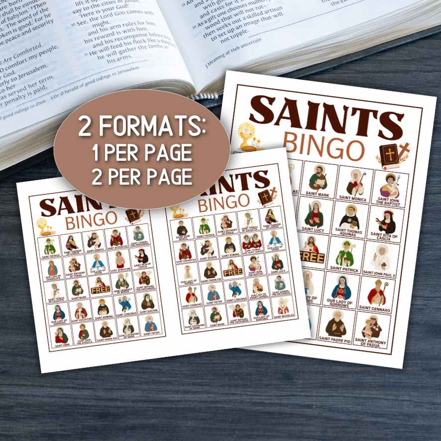 catholic saints bingo