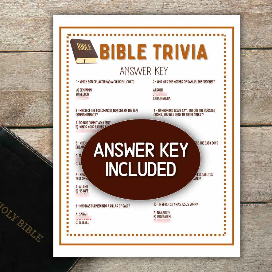 bible trivia questions and answers