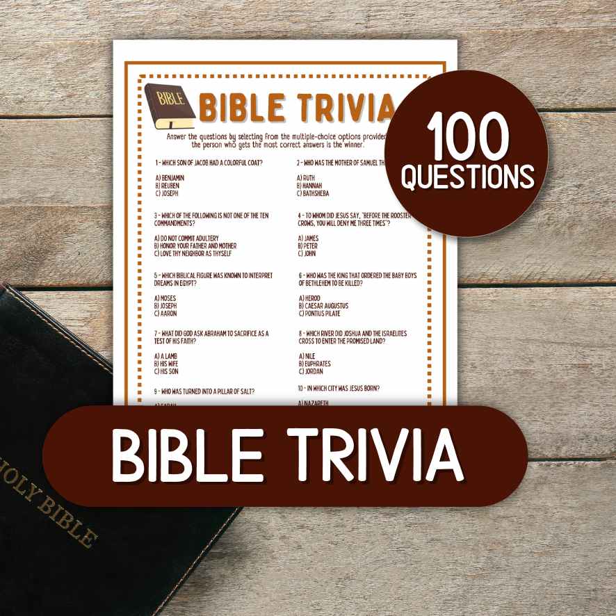 100 BIBLE TRIVIA GAME PRINTABLE