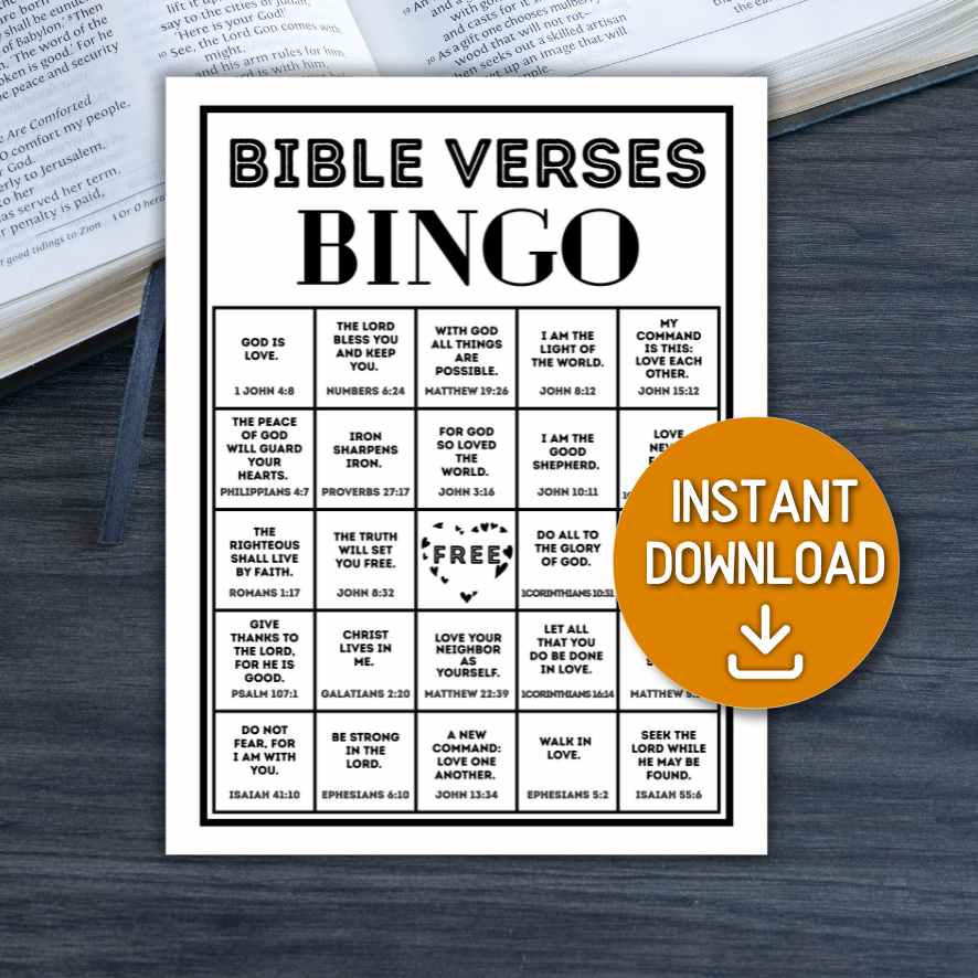 bible bingo cards