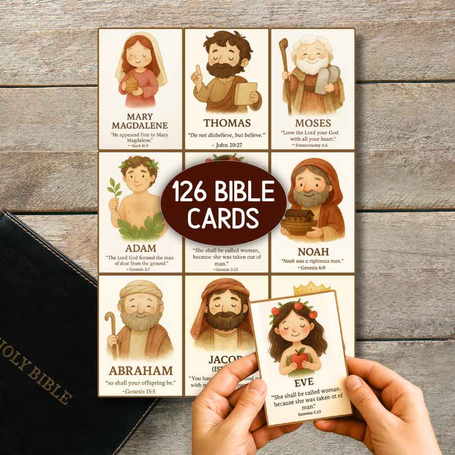bible characters cards