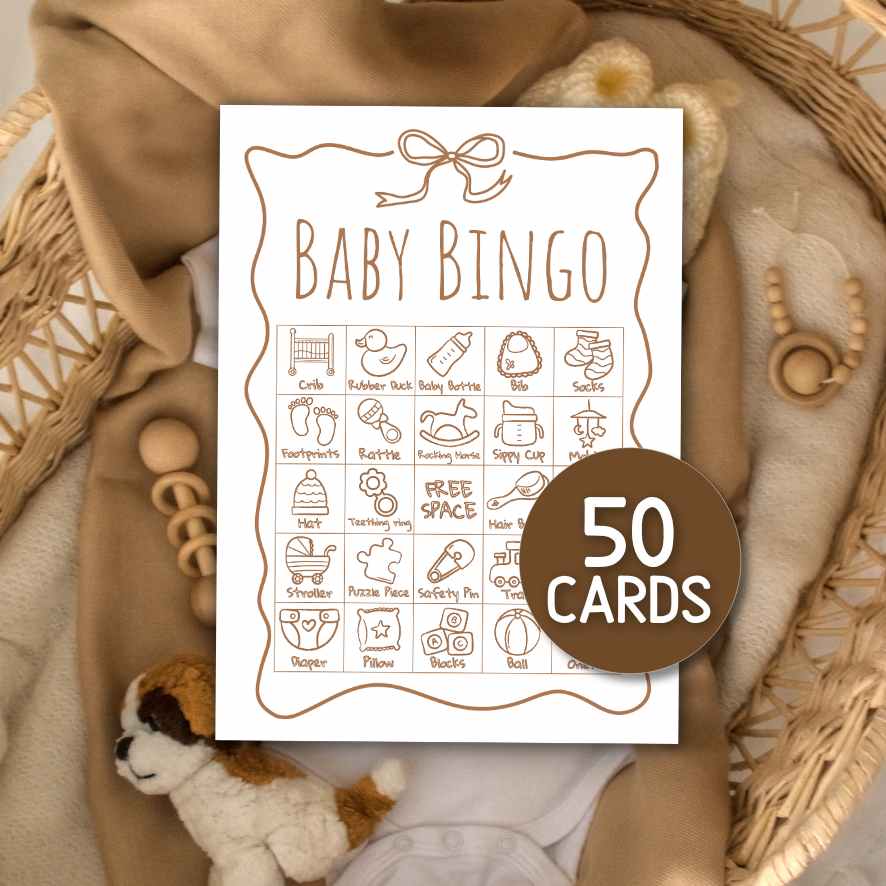 neutral baby bingo cards