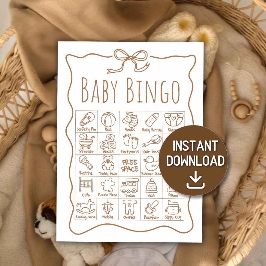 baby shower bingo sheets

