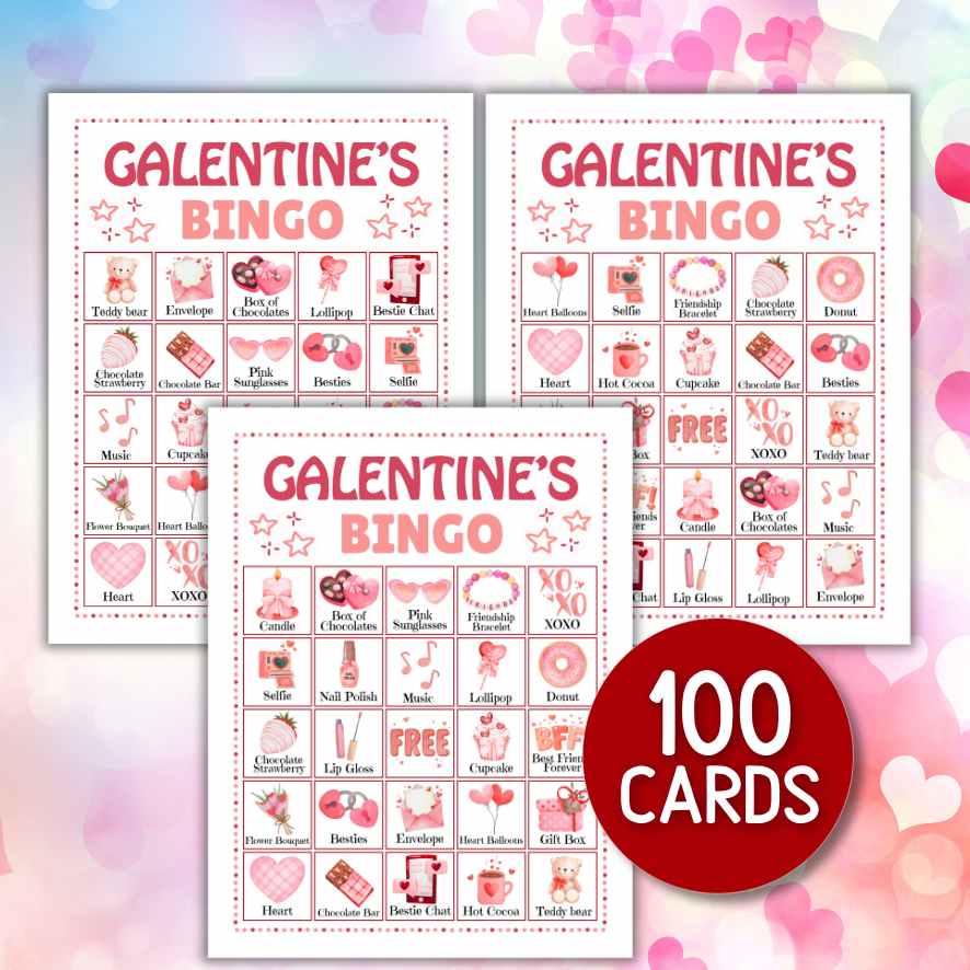 galentines bingo cards

