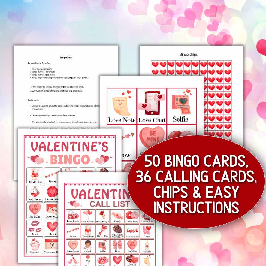 valentine's day bingo for work

