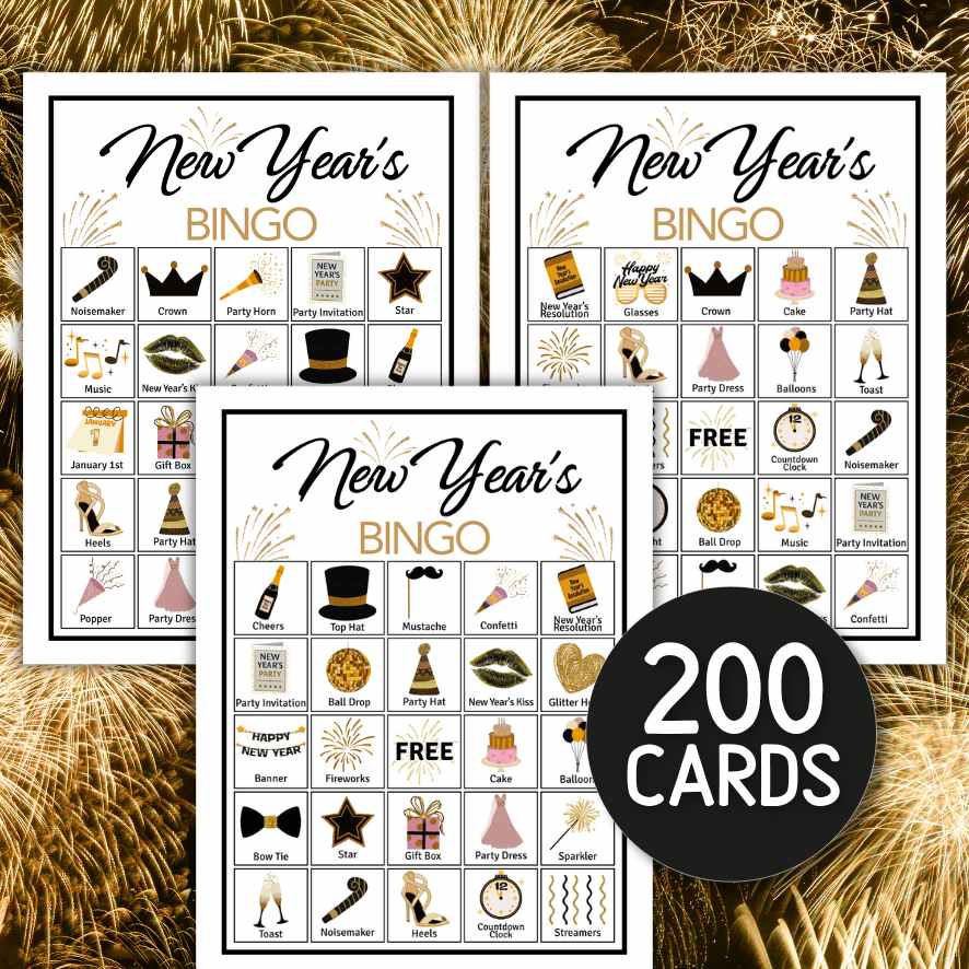 new years bingo for classroom

