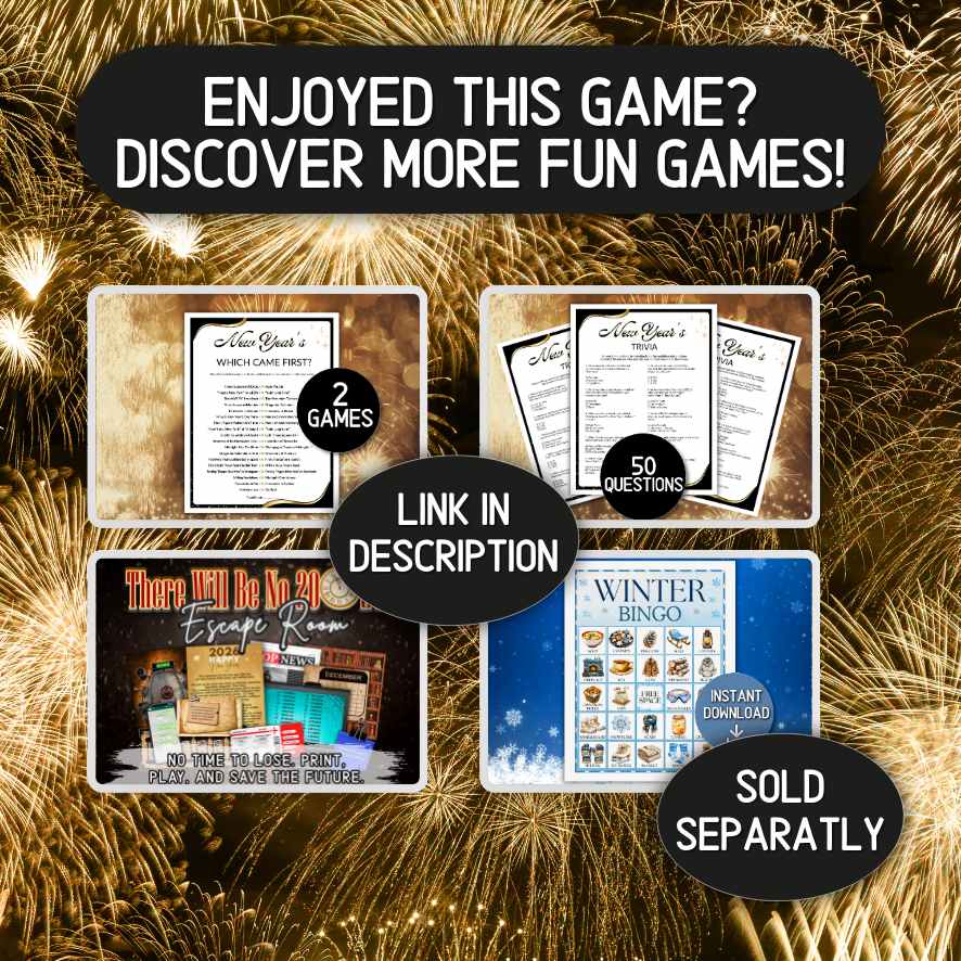 new year´s eve printable games