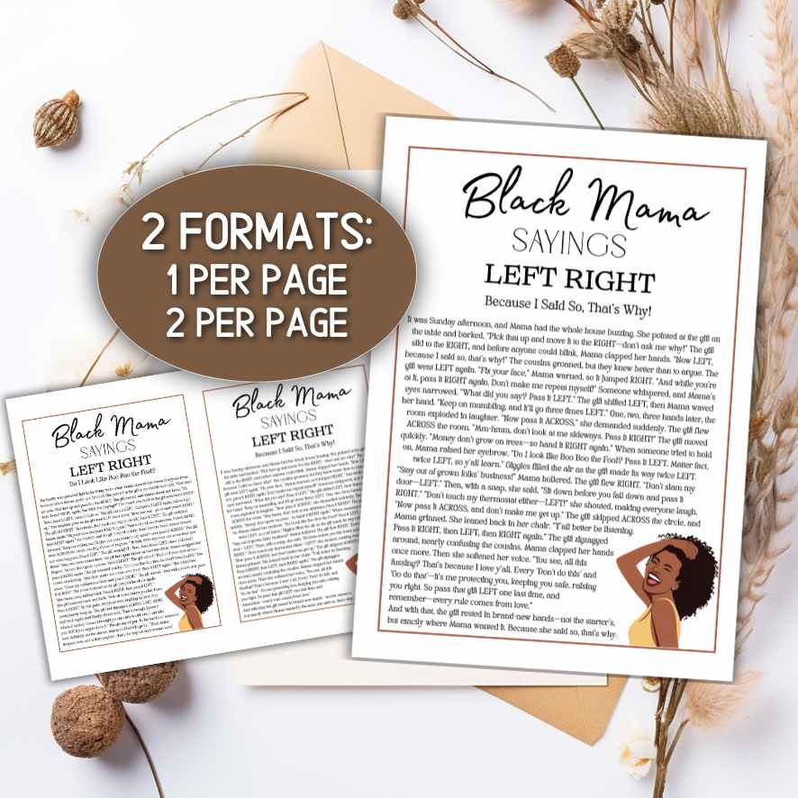 black mama sayings party game