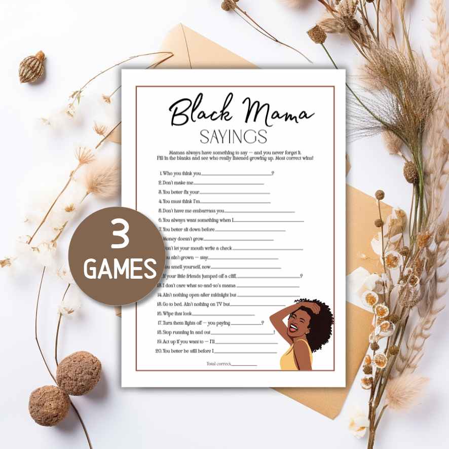 black mama sayings baby shower