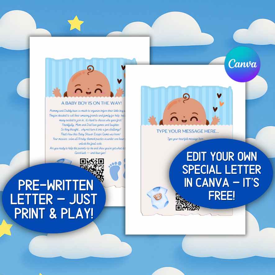 printable baby boy shower game