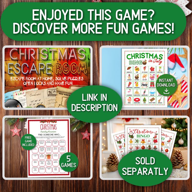 FREE CHRISTMAS FAMILY REUNION WORD SEARCH