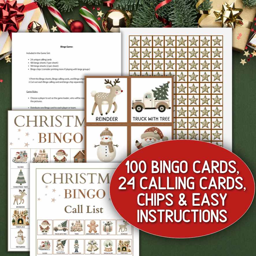 holiday bingo cards

