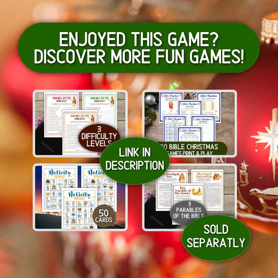 christmas left right game christian