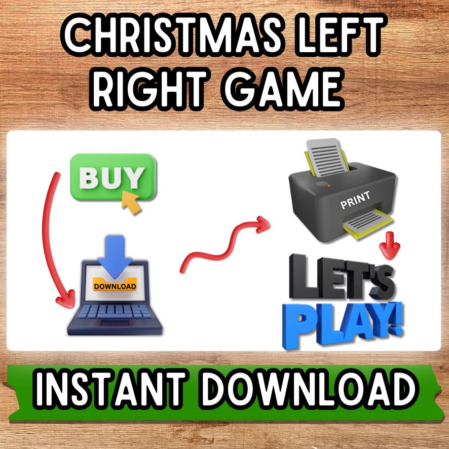 christmas left right game story