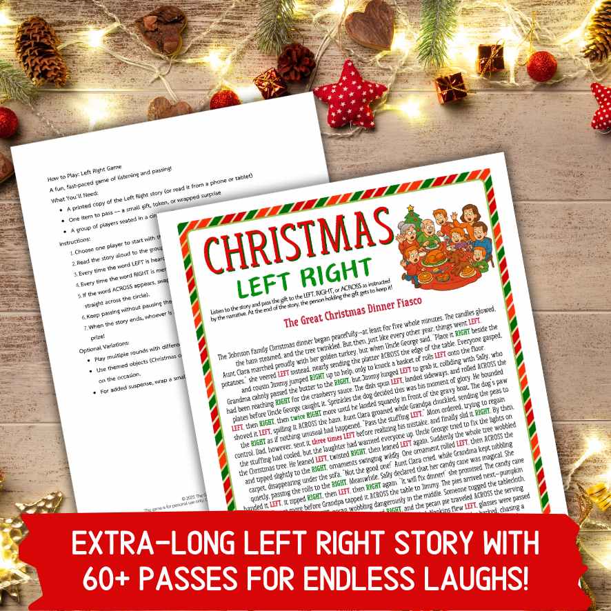 left right game for christmas