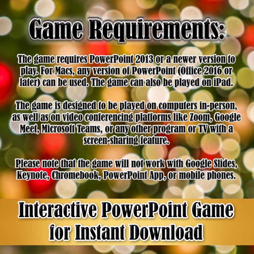 instant download christmas games