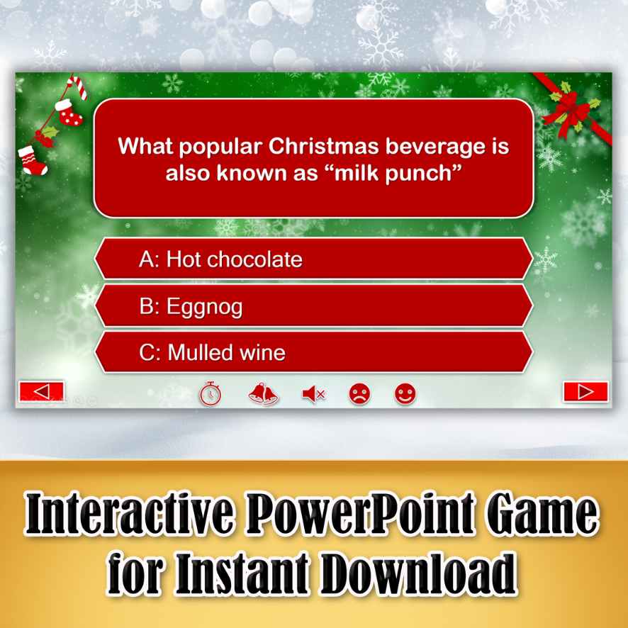 christmas trivia powerpoint template