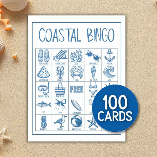 beach bingo game printable