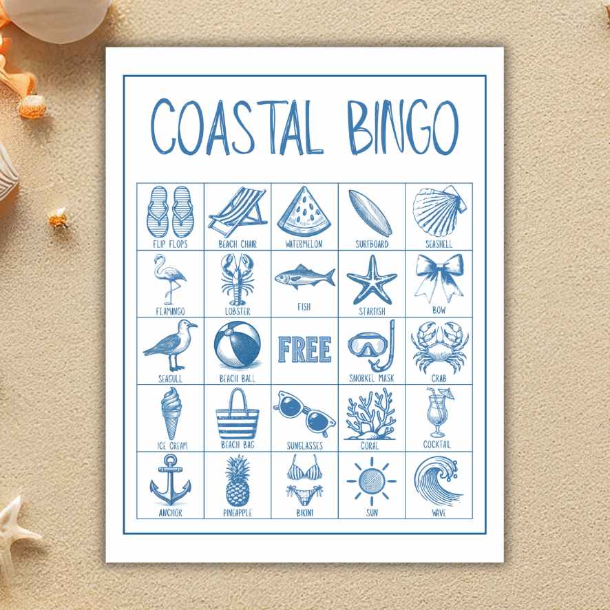 coastal bingo cards