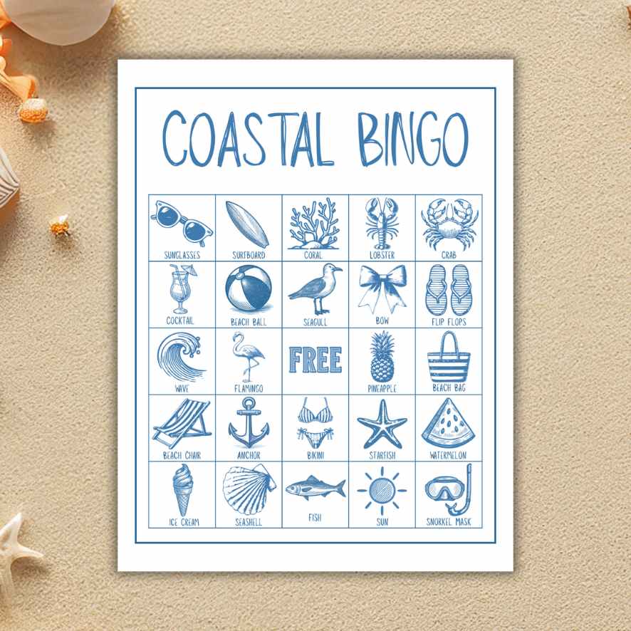 beach bingo game