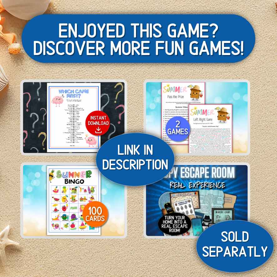 summer printable games
