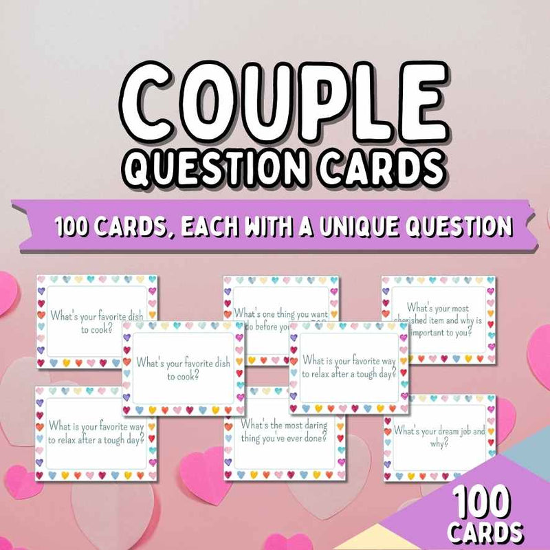 100 CONVERSATION STARTERS CARDS FOR COUPLES
