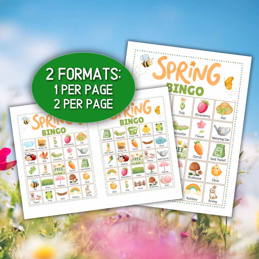 springtime bingo printable