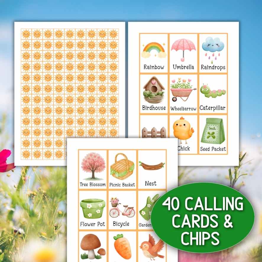 spring bingo printable

