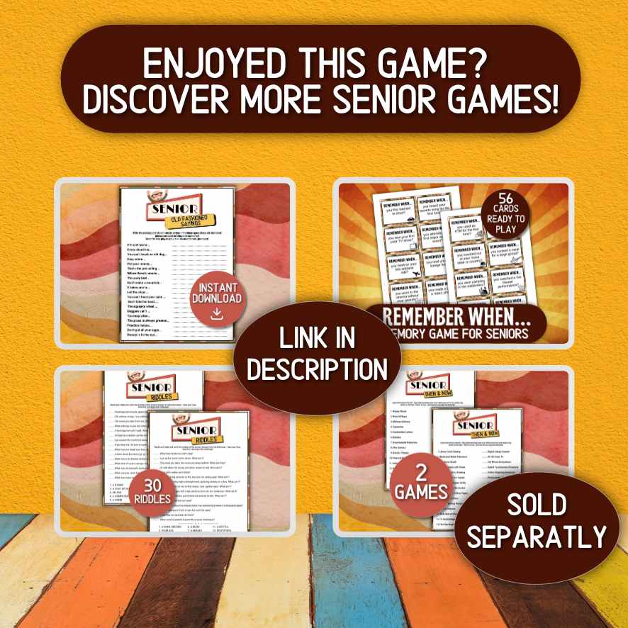 elderly party games