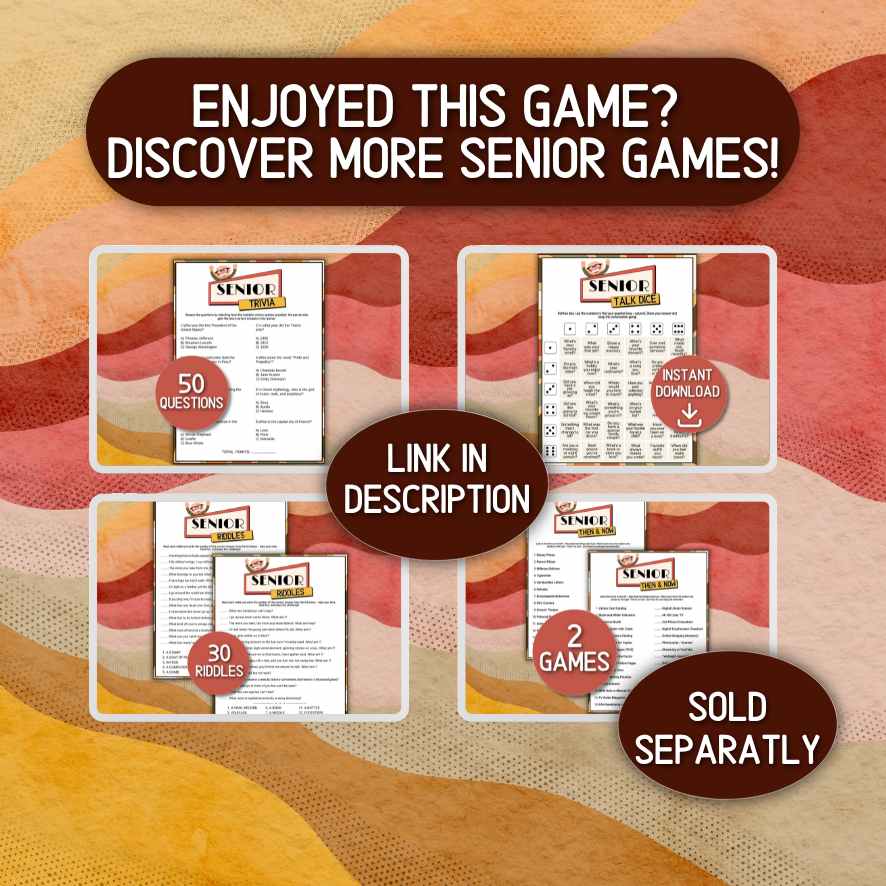 seniors party games