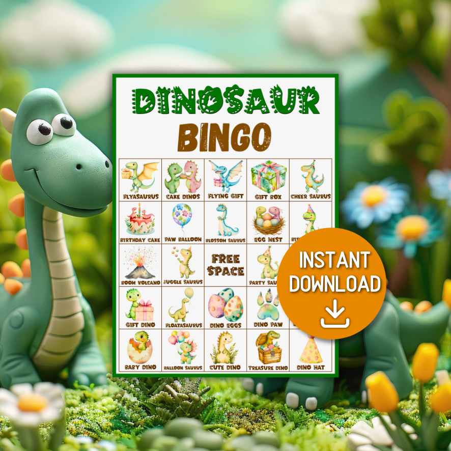 dino bingo cards